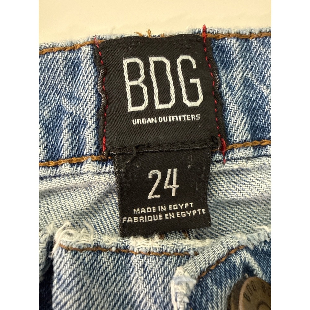 BDG Urban Outfitters Wide Leg Jeans 24 Blue High Rise Denim Baggy - Picture 6 of 10